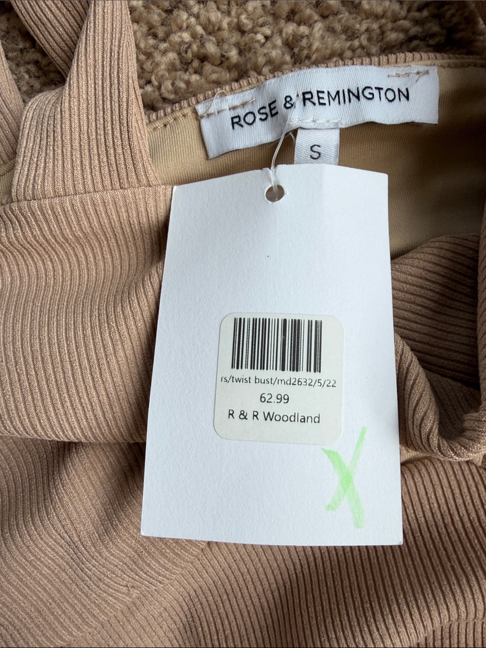 Sleeveless Beige Ribbed Cutout Ruched Mini Dress - Picture 7 of 7